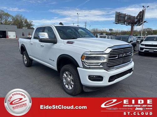 Bright White Clearcoat 2024 RAM 2500 Laramie Crew Cab 4x4 6'4' Box