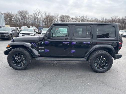 Black Clearcoat 2023 Jeep Wrangler 4xe Sahara