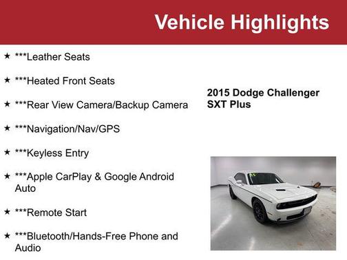 2015 Dodge Challenger SXT Plus