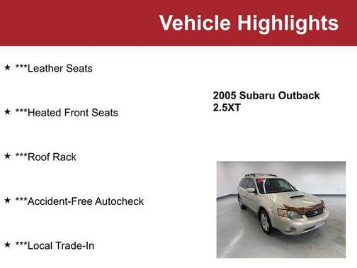 2005 Subaru Outback 2.5 XT