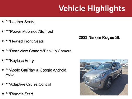 Gun Metallic 2023 Nissan Rogue SL