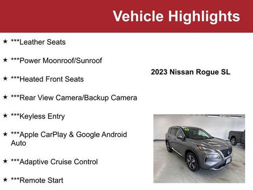Gun Metallic 2023 Nissan Rogue SL