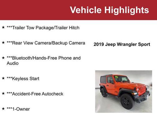 2019 Jeep Wrangler Sport