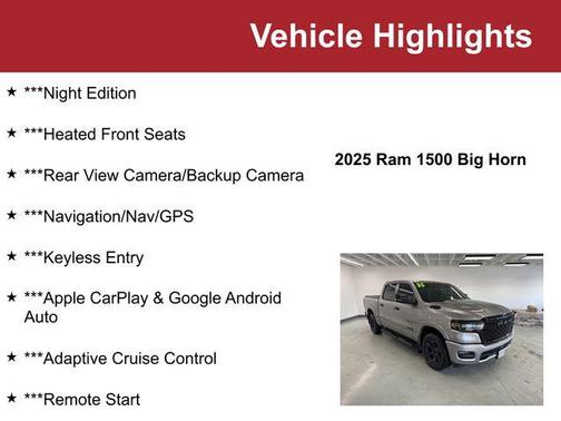 2025 RAM 1500 Big Horn/Lone Star