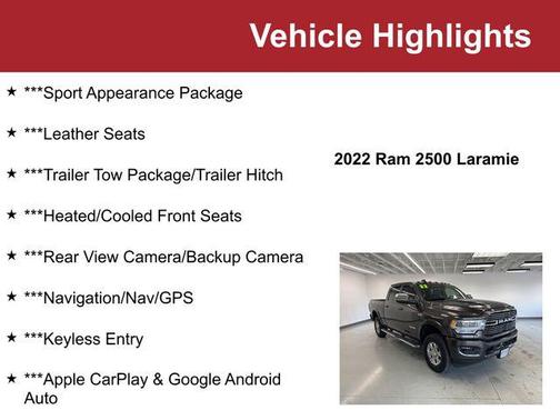2022 RAM 2500 Laramie Crew Cab 4x4 6'4' Box
