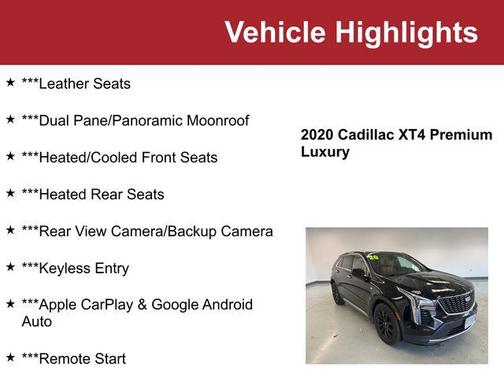 2020 Cadillac XT4 Premium Luxury