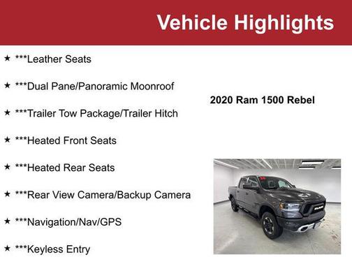 Granite Crystal Metallic Clearcoat 2020 RAM 1500 Rebel