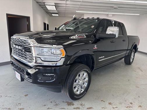 Diamond Black Crystal Pearlcoat 2023 RAM 3500 Limited Mega Cab 4x4 6'4' Box