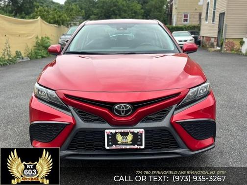 Red 2021 Toyota Camry SE