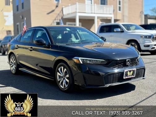 Crystal Black Pearl 2025 Honda Civic LX