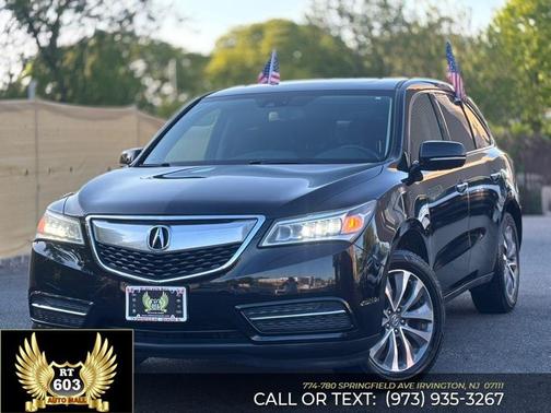 Crystal Black Pearl 2014 Acura MDX 3.5L