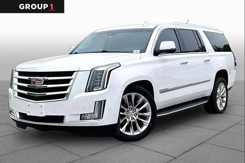 Crystal White Tricoat 2018 Cadillac Escalade ESV Luxury
