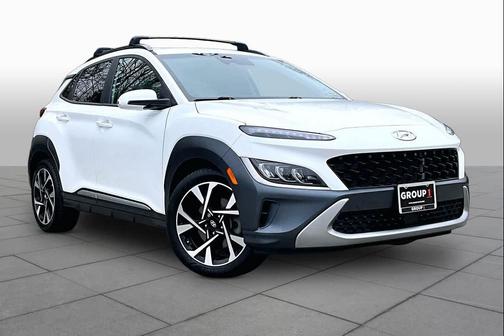 Lunar White 2022 Hyundai KONA Limited