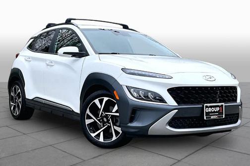 Lunar White 2022 Hyundai KONA Limited