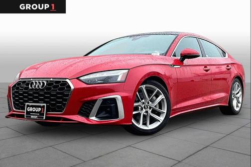 Progressive Red 2024 Audi A5 Sportback S line Premium Plus