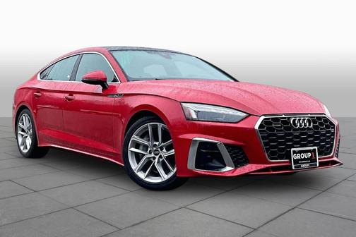 Progressive Red 2024 Audi A5 Sportback S line Premium Plus