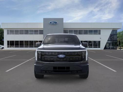 Black 2025 Ford F-150 Lightning Platinum