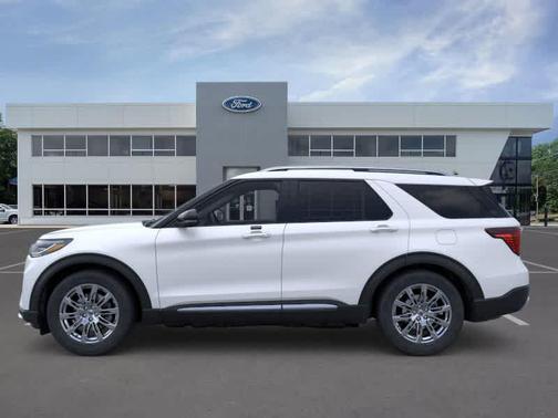 White 2026 Ford Explorer Platinum
