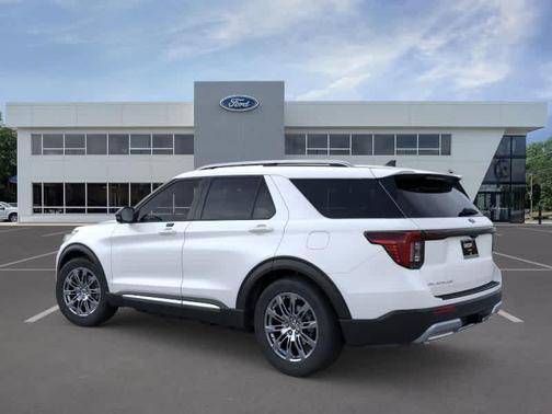 White 2026 Ford Explorer Platinum