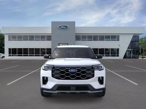White 2026 Ford Explorer Platinum