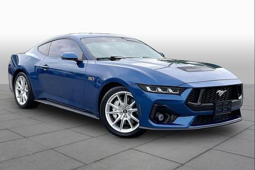 Atlas Blue Metallic 2024 Ford Mustang GT Premium