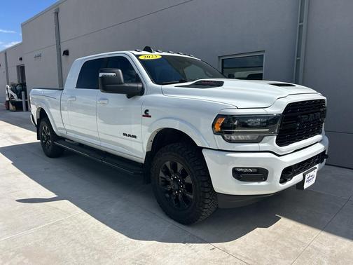 Bright White Clearcoat 2023 RAM 3500 Limited Mega Cab 4x4 6'4' Box