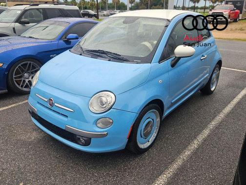 Celeste Blu (Retro Light Blue) 2015 FIAT 500 Lounge