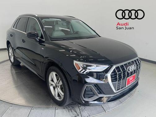 Mythos Black Metallic 2024 Audi Q3 45 S line Premium Plus