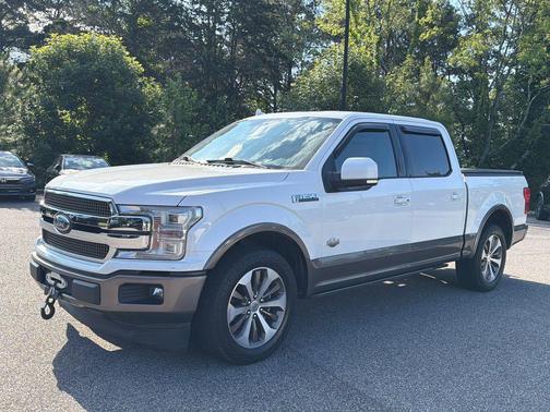 White Platinum Metallic Tri-Coat 2019 Ford F-150 King Ranch