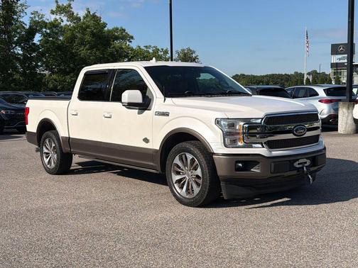 White Platinum Metallic Tri-Coat 2019 Ford F-150 King Ranch
