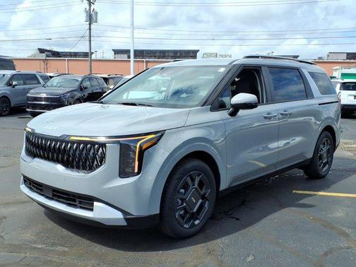 Ceramic Silver 2026 Kia Carnival Hybrid EX