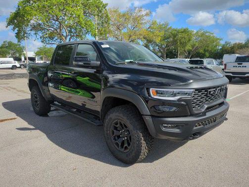 Diamond Black Crystal Pearlcoat 2026 RAM 1500 RHO Crew Cab 4x4 5'7' Box