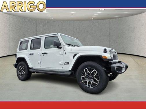 White 2026 Jeep Wrangler 4-Door Sahara 4x4
