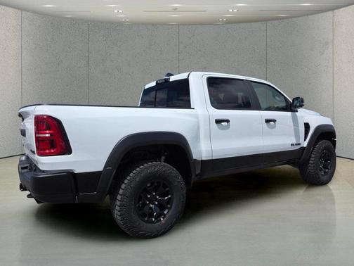 Bright White Clearcoat 2026 RAM 1500 RHO Crew Cab 4x4 5'7' Box