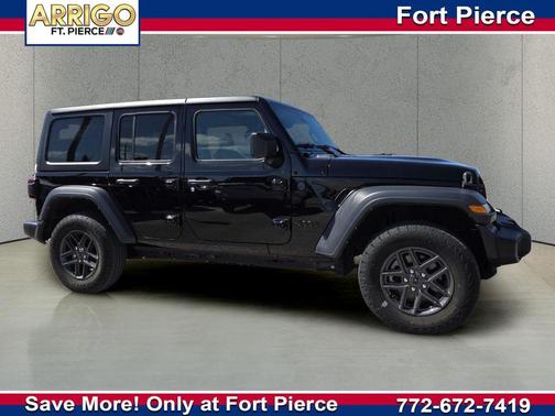 Black Clearcoat 2024 Jeep Wrangler Sport S