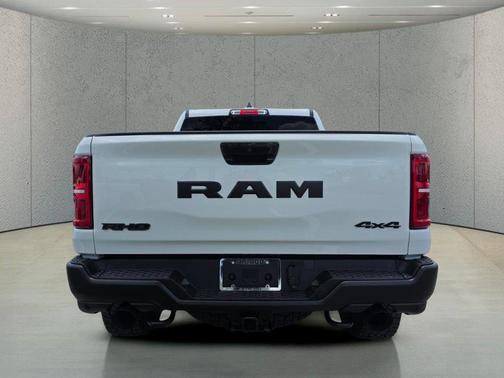 Bright White Clearcoat 2026 RAM 1500 RHO Crew Cab 4x4 5'7' Box