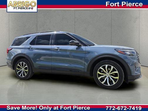Vapor Blue Metallic 2025 Ford Explorer ST-Line