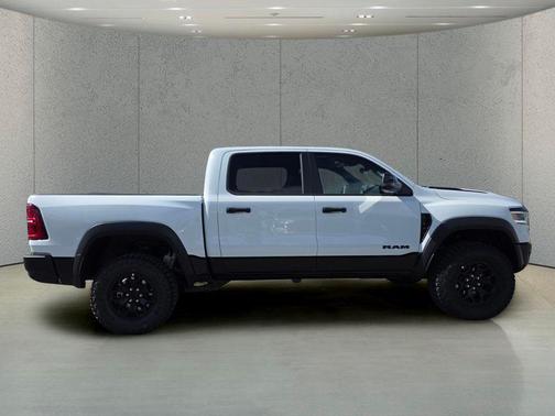 Bright White Clearcoat 2026 RAM 1500 RHO Crew Cab 4x4 5'7' Box
