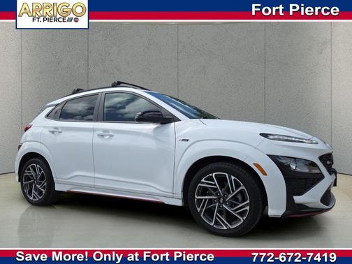 Lunar White 2023 Hyundai KONA N Line