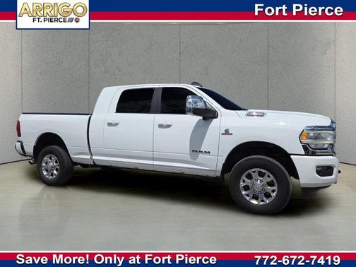 Bright White Clearcoat 2023 RAM 2500 Laramie Mega Cab 4x4 6'4' Box