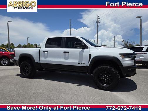 Bright White Clearcoat 2026 RAM 1500 RHO Crew Cab 4x4 5'7' Box