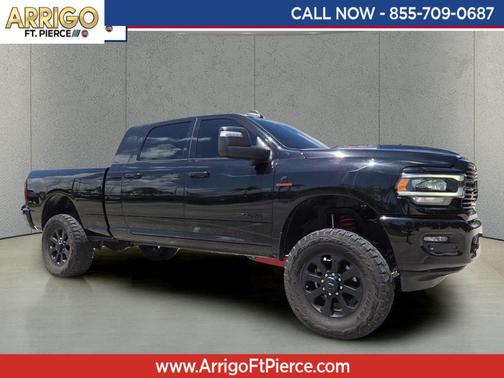 Diamond Black Crystal Pearlcoat 2024 RAM 3500 Laramie Mega Cab 4x4 6'4' Box