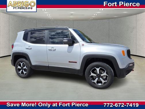 Glacier Metallic Clearcoat 2021 Jeep Renegade Trailhawk