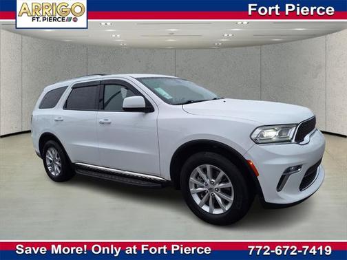 White Knuckle Clearcoat 2021 Dodge Durango SXT Plus