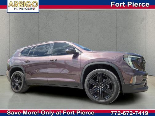 Crystal Metallic 2024 GMC Acadia FWD Elevation