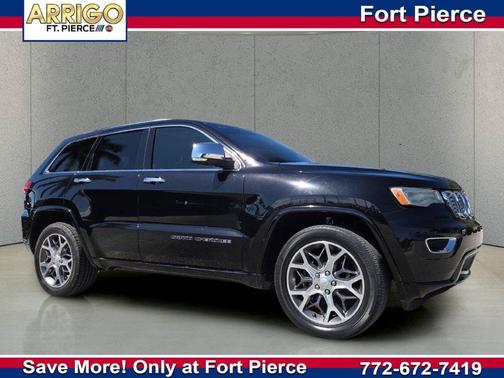 Diamond Black Crystal Pearlcoat 2020 Jeep Grand Cherokee Overland