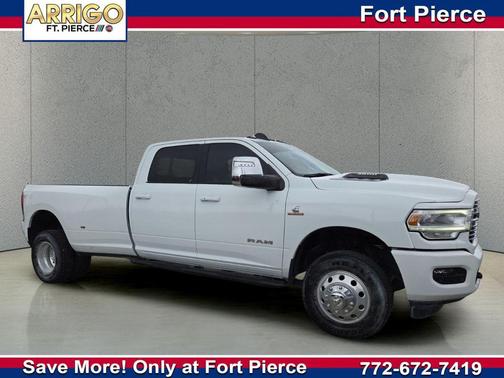 Bright White Clearcoat 2024 RAM 3500 Laramie Crew Cab 4x4 8' Box