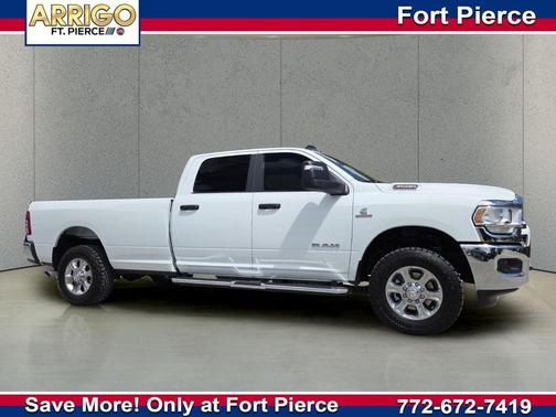 Bright White Clearcoat 2024 RAM 3500 Big Horn Crew Cab 4x4 8' Box