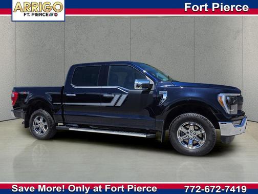 Antimatter Blue Metallic 2022 Ford F-150 Lariat