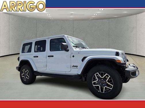 White 2026 Jeep Wrangler 4-Door Sahara 4x4